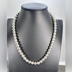 Vintage American Living Balls Chain Silver Necklace